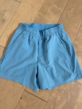 Light Blue Men's Athletic Drawstring Shorts